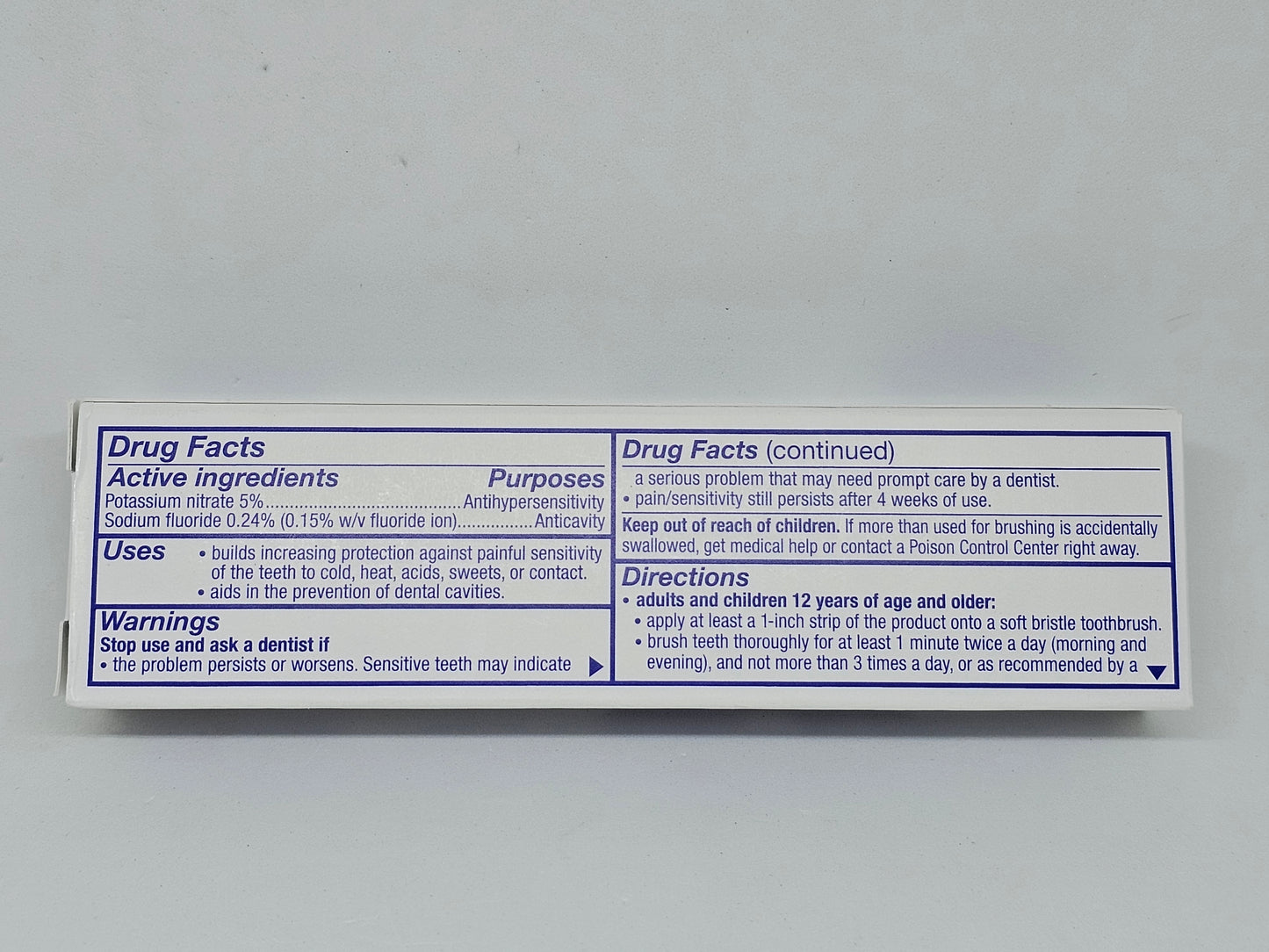 Sensodyne toothpaste. Express delivery.