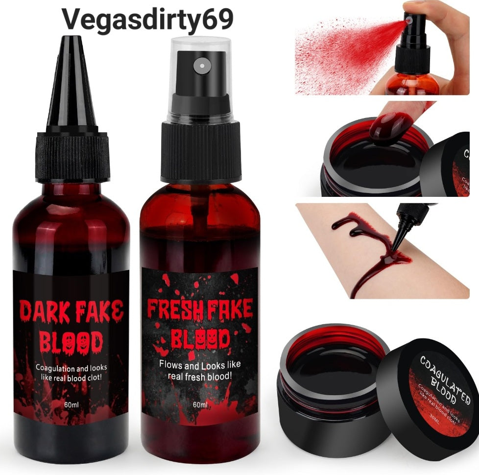 Halloween Fake Blood Kit express delivery