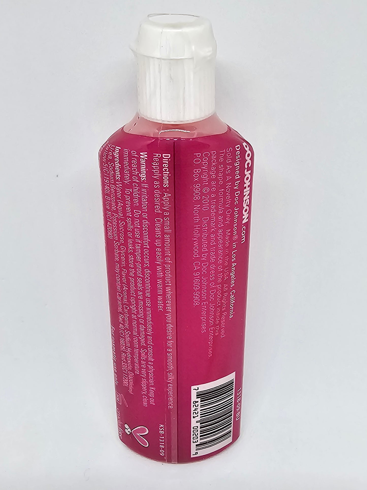 Peter licker strawberry sauce.