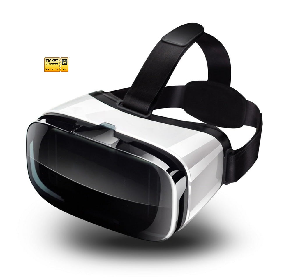 VR Headset. 3D movie