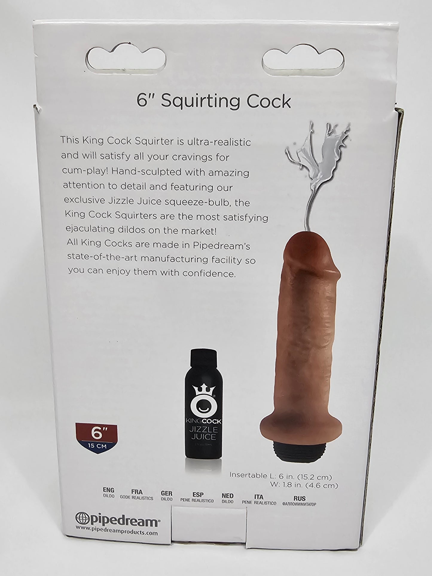 6" squirting dildo delivery.