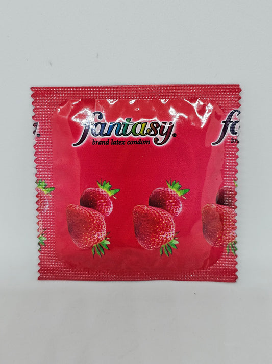 Strawberry condom.