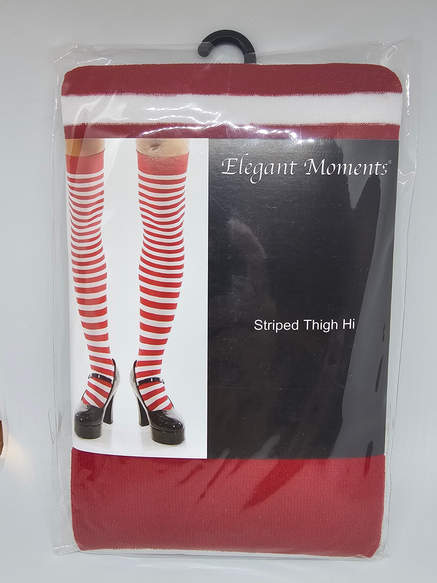 Striped thigh-high