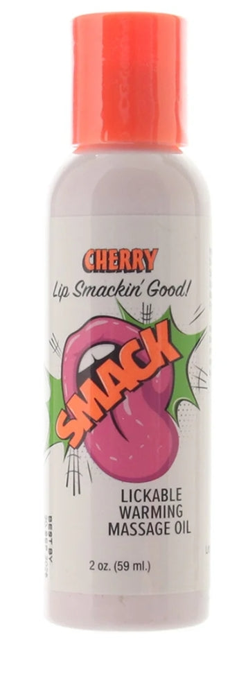 Smack Warming Massage Oil 2oz/59ml in Cherry