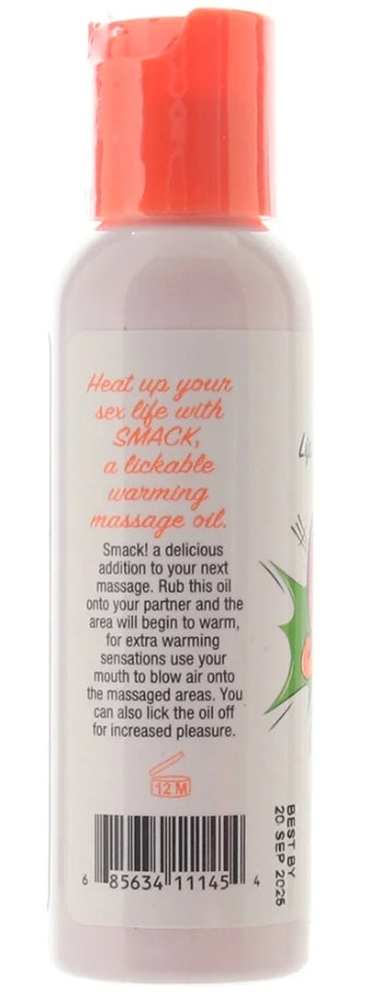 Smack Warming Massage Oil 2oz/59ml in Cherry