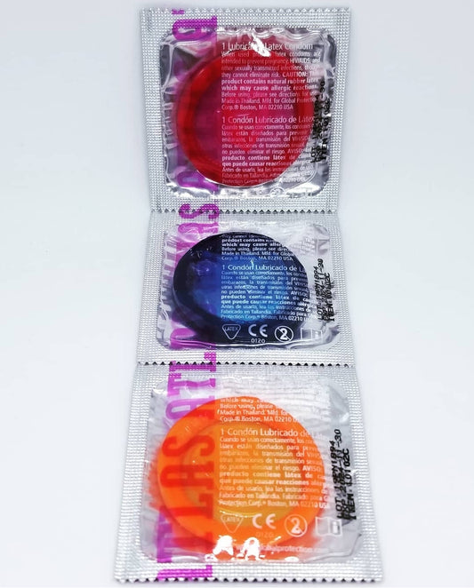 Color condoms