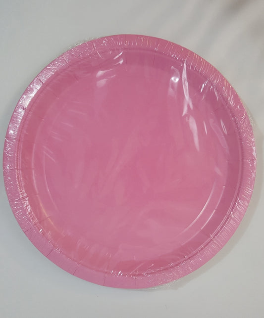 Pink plates.