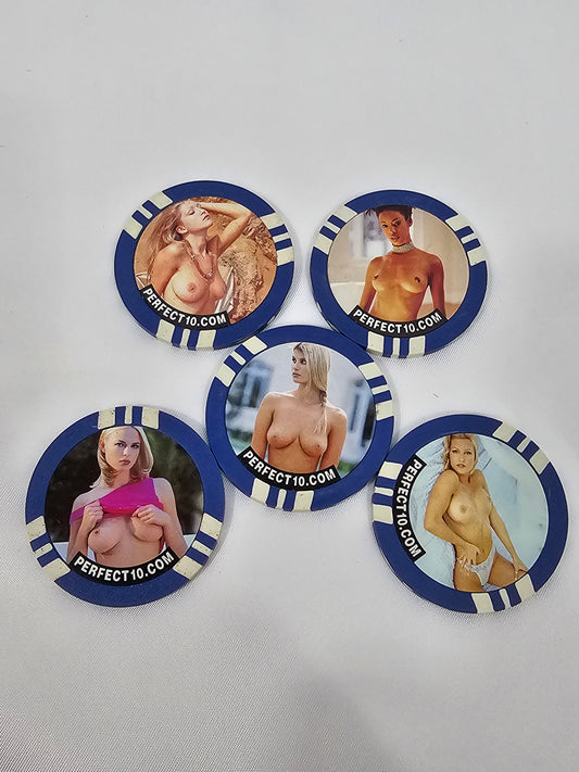 Perfect 10's naked casino chips.