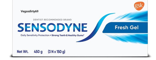 Sensodyne Fresh Gel Toothpaste express delivery.