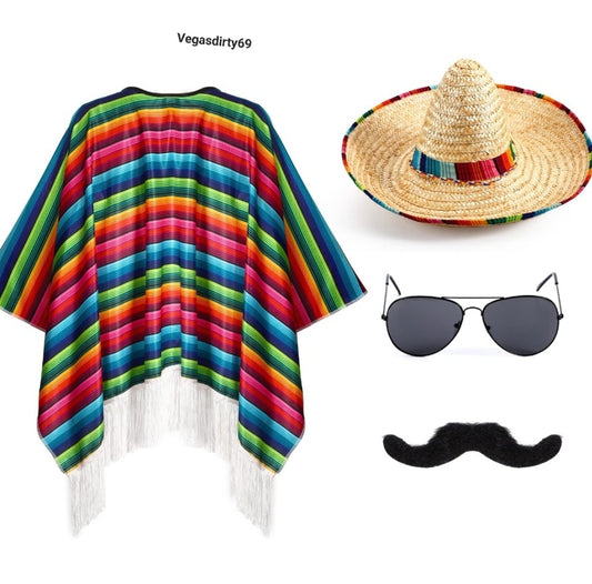 Mexican party costume express delivery.