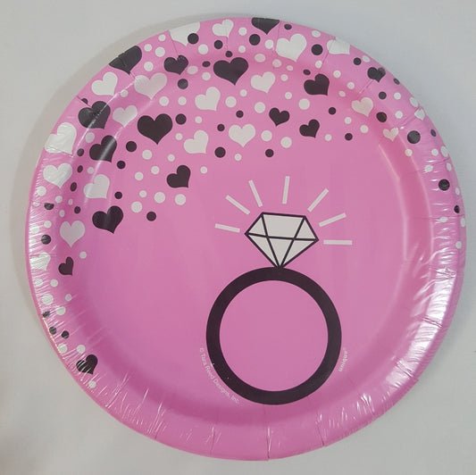 Bachelorette plates.