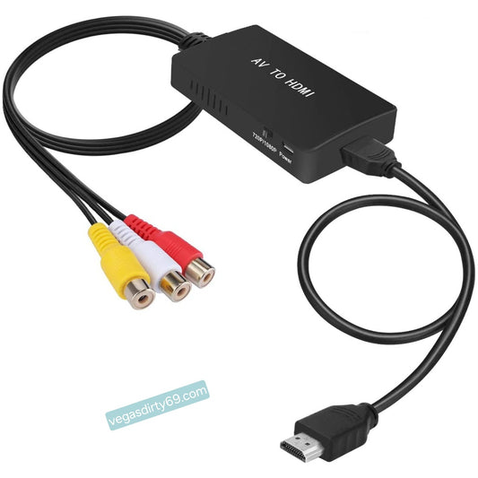 Tengchi RCA to HDMI Converter, Composite to HDMI Adapter