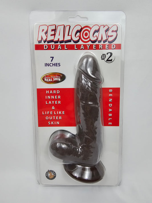 7 inch black dildo.