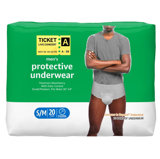 Basics Incontinence Underwear for Men express delivery (3 pack.)
