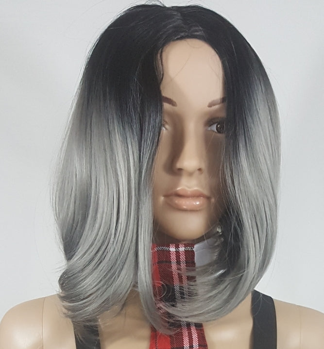 Gray ombre wig